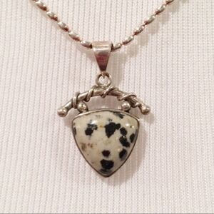 Sajen Offerings Dalmatian leopard jasper pendant